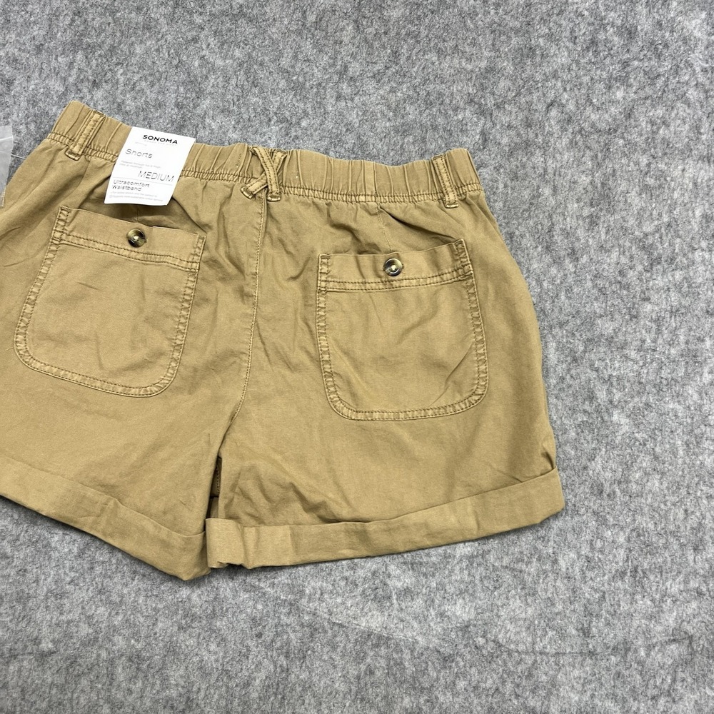 Sonoma Shorts Womens M Beige Utility Drawstring Twill Casual Goods For Life - Picture 9 of 16